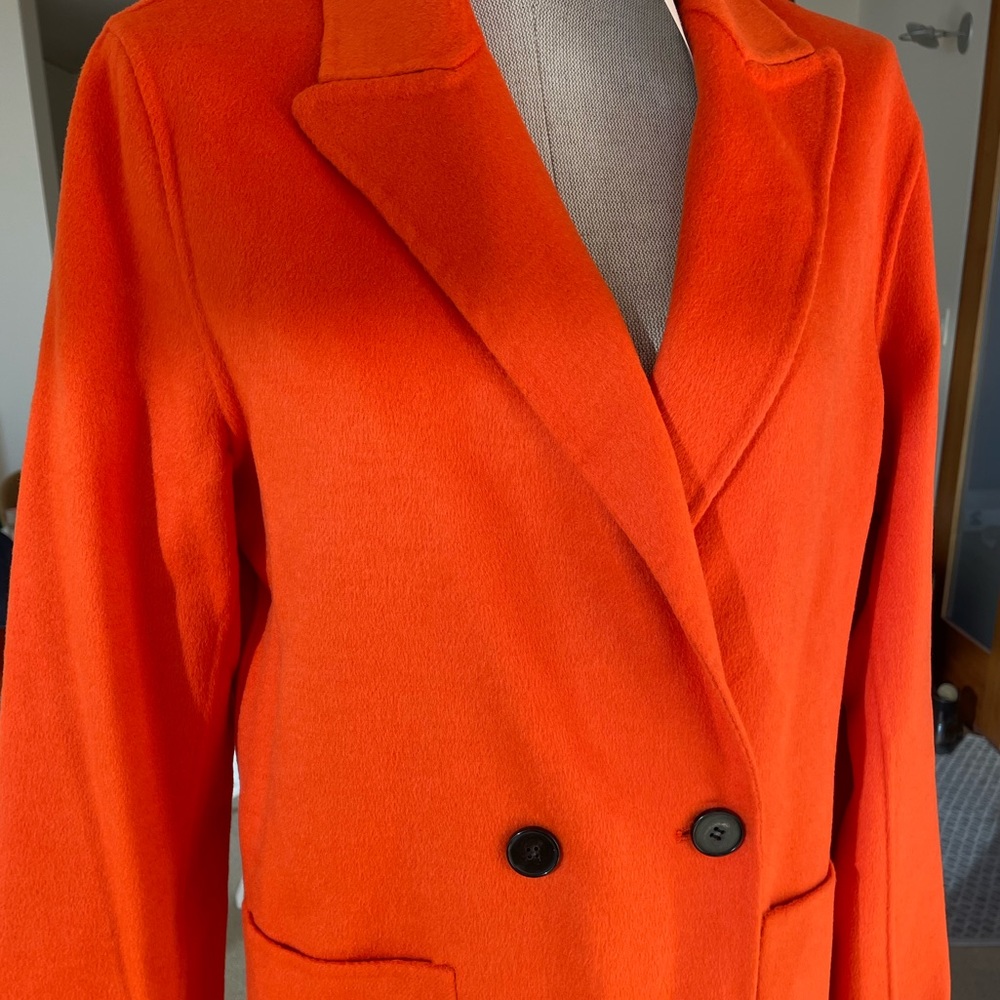 NWT Handmade Zara Coat in Orange (M)